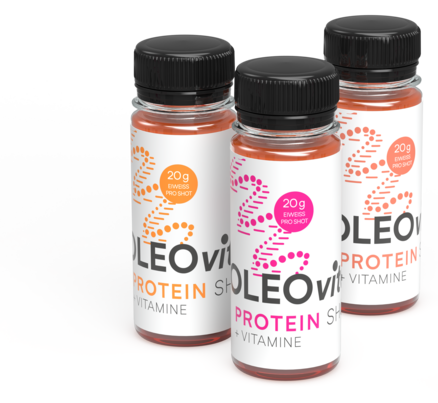 Sie sehen eine Packung OLEOvital PROTEIN SHOT - Eiweißreicher Shot mit Vitaminen, Produktbild: 03 OLEOvital PROTEIN SHOT - Eiweißreicher Shot mit Vitaminen, A-Nr.: 5947098 - 03