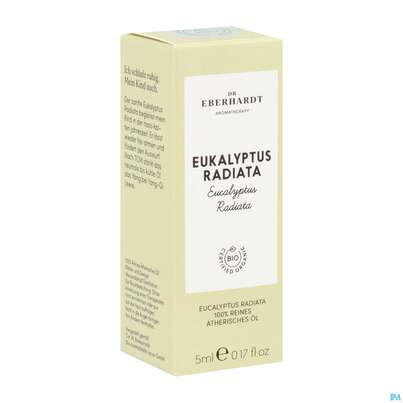 Sie sehen eine Packung Aetherische Oele Dr.eberhardt Bio Eukalyptus Radiata B 5ml, Produktbild: 02 Aetherische Oele Dr.eberhardt Bio Eukalyptus Radiata B 5ml, A-Nr.: 5765121 - 02