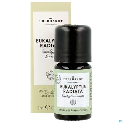 Sie sehen eine Packung Aetherische Oele Dr.eberhardt Bio Eukalyptus Radiata B 5ml, Produktbild: 11 Aetherische Oele Dr.eberhardt Bio Eukalyptus Radiata B 5ml, A-Nr.: 5765121 - 11