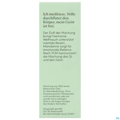 Sie sehen eine Packung Aetherische Oele Dr.eberhardt Bio Stille Meditation 10ml, Produktbild: 05 Aetherische Oele Dr.eberhardt Bio Stille Meditation 10ml, A-Nr.: 5766422 - 05