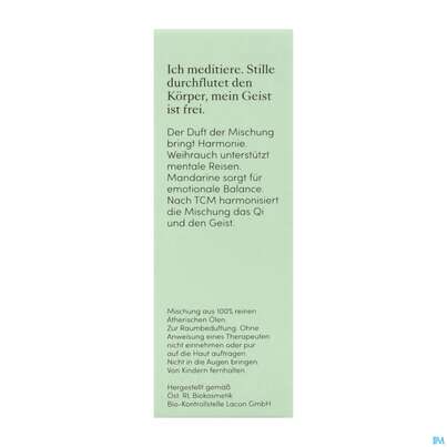 Sie sehen eine Packung Aetherische Oele Dr.eberhardt Bio Stille Meditation 10ml, Produktbild: 06 Aetherische Oele Dr.eberhardt Bio Stille Meditation 10ml, A-Nr.: 5766422 - 06