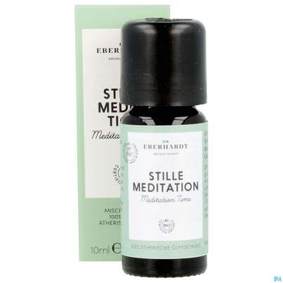 Sie sehen eine Packung Aetherische Oele Dr.eberhardt Bio Stille Meditation 10ml, Produktbild: 11 Aetherische Oele Dr.eberhardt Bio Stille Meditation 10ml, A-Nr.: 5766422 - 11