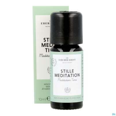 Sie sehen eine Packung Aetherische Oele Dr.eberhardt Bio Stille Meditation 10ml, Produktbild: 12 Aetherische Oele Dr.eberhardt Bio Stille Meditation 10ml, A-Nr.: 5766422 - 12