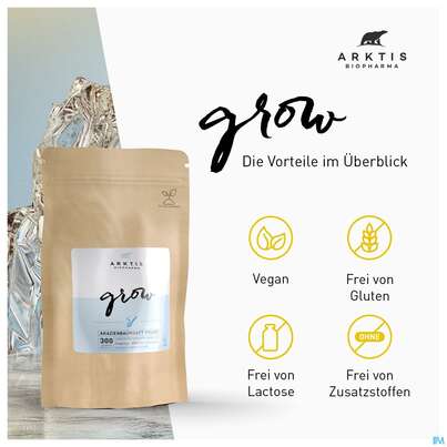 Sie sehen eine Packung Akazienfaser Pulver Arktis Grow Nf 300g, Produktbild: 06 Akazienfaser Pulver Arktis Grow Nf 300g, A-Nr.: 5713905 - 06