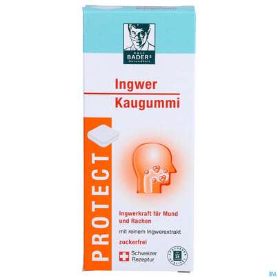 Baders Protect Ingwer Kaugummi -cur 20st, A-Nr.: 5383862 - 01