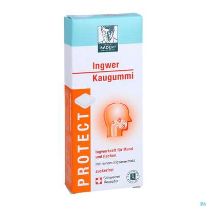 Baders Protect Ingwer Kaugummi -cur 20st, A-Nr.: 5383862 - 03