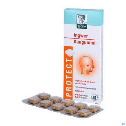 Baders Protect Ingwer Kaugummi -cur 20st, A-Nr.: 5383862 - 04