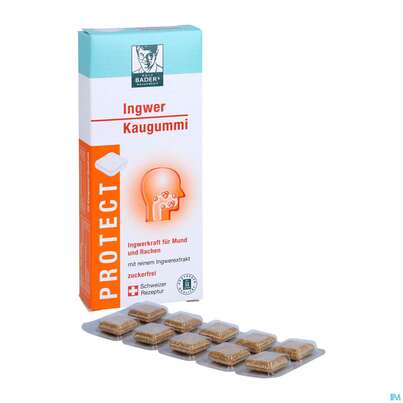 Baders Protect Ingwer Kaugummi -cur 20st, A-Nr.: 5383862 - 05