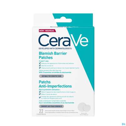 Sie sehen eine Packung Cerave Anti-unreinheiten Patches 22st, Produktbild: 02 Cerave Anti-unreinheiten Patches 22st, A-Nr.: 5969740 - 02