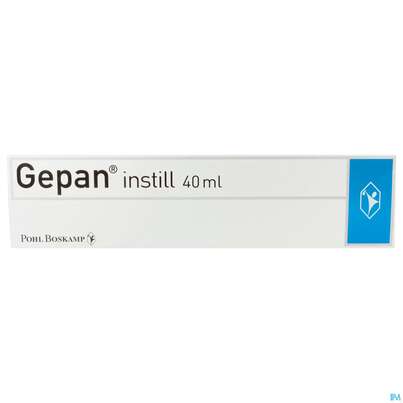 Sie sehen eine Packung Gepan Instill 2mg/ml Fertigspritze Lösung Sterile Natrium Chondroitinsulfat 0,2% 40ml, Produktbild: 01 Gepan Instill 2mg/ml Fertigspritze Lösung Sterile Natrium Chondroitinsulfat 0,2% 40ml, A-Nr.: 3424315 - 01