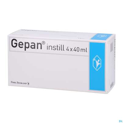 Sie sehen eine Packung Gepan Instill 2mg/ml Fertigspritze Lösung Sterile Natrium Chondroitinsulfat 0,2%4x40m 160ml, Produktbild: 02 Gepan Instill 2mg/ml Fertigspritze Lösung Sterile Natrium Chondroitinsulfat 0,2%4x40m 160ml, A-Nr.: 3795879 - 02