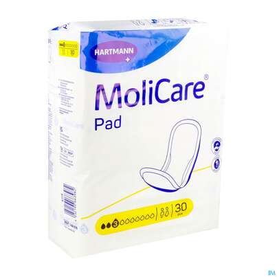 Sie sehen eine Packung Inkontinenz Molicare Pad Tropfen 3 30st, Produktbild: 02 Inkontinenz Molicare Pad Tropfen 3 30st, A-Nr.: 5930672 - 02