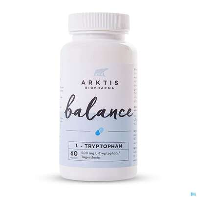 Sie sehen eine Packung L-tryptophan Kapseln Arktis Balance 60st, Produktbild: 01 L-tryptophan Kapseln Arktis Balance 60st, A-Nr.: 4750689 - 01
