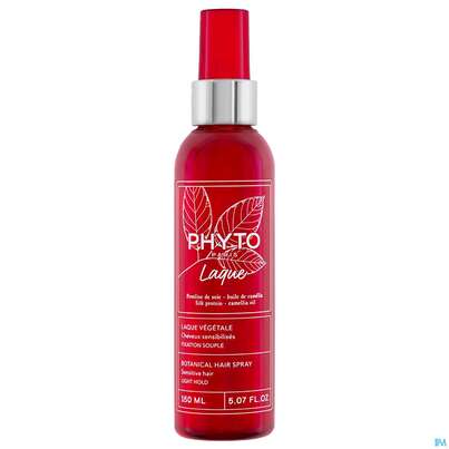 Sie sehen eine Packung Phyto Laque-botanical Hair Spray Light Hold 150ml, Produktbild: 01 Phyto Laque-botanical Hair Spray Light Hold 150ml, A-Nr.: 5976349 - 01