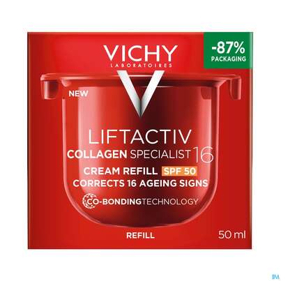 Sie sehen eine Packung Vichy Liftactiv Collagen/specialist 16 Lsf Nf 50ml, Produktbild: 02 Vichy Liftactiv Collagen/specialist 16 Lsf Nf 50ml, A-Nr.: 5939874 - 02