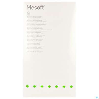 Sie sehen eine Packung Vlieskompressen Mesoft/set Steril 10x 10cm 30x5 150st, Produktbild: 03 Vlieskompressen Mesoft/set Steril 10x 10cm 30x5 150st, A-Nr.: 1652348 - 03