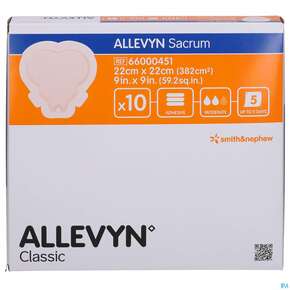 Wundverband Allevyn/sacrum 22x 22cm 10st, A-Nr.: 2203730 - 01