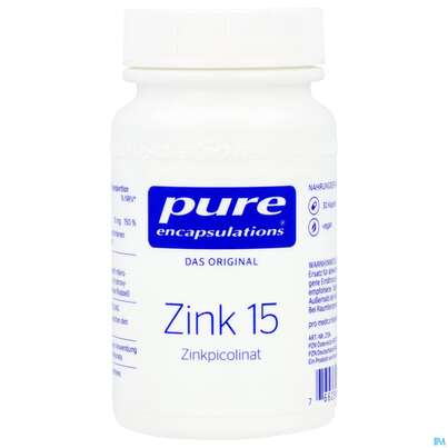 Sie sehen eine Packung Zink Kapseln 15 Zinkpicolinat Pure Encapsulationsz13a 30st, Produktbild: 02 Zink Kapseln 15 Zinkpicolinat Pure Encapsulationsz13a 30st, A-Nr.: 5907779 - 02