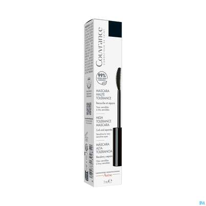 Sie sehen eine Packung Avène Couvrance Hochverträgliche Mascara Schwarz 7ml, Produktbild: 04 Avène Couvrance Hochverträgliche Mascara Schwarz 7ml, A-Nr.: 4009392 - 04