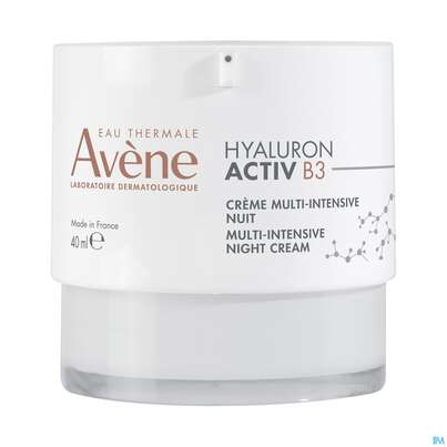 Sie sehen eine Packung Avene Hyaluron Activ B3 Nachtcreme 40ml, Produktbild: 03 Avene Hyaluron Activ B3 Nachtcreme 40ml, A-Nr.: 5693261 - 03