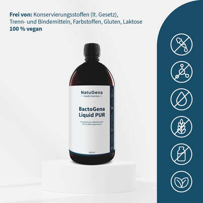 Sie sehen eine Packung NatuGena BactoGena Liquid PUR, Produktbild: 03 NatuGena BactoGena Liquid PUR, A-Nr.: 6110391 - 03