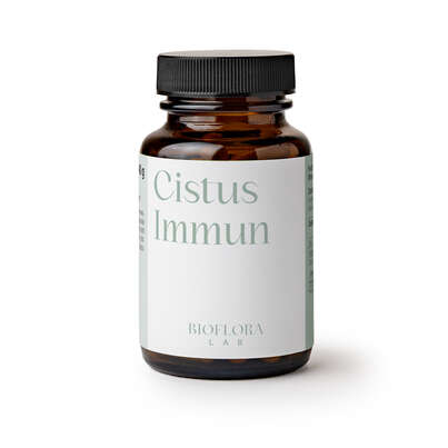 Sie sehen eine Packung Bioflora LAB Cistus Immun Kapseln 60 ST, Produktbild: 01 Bioflora LAB Cistus Immun Kapseln 60 ST, A-Nr.: 3148387 - 01