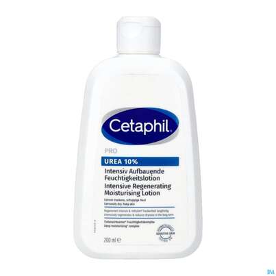Sie sehen eine Packung Cetaphil Pro/urea/10% Feuchtigkeitslotion Intensiv Aufbauend 200ml, Produktbild: 01 Cetaphil Pro/urea/10% Feuchtigkeitslotion Intensiv Aufbauend 200ml, A-Nr.: 5346192 - 01