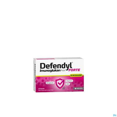 Sie sehen eine Packung Defendyl Imunoglukan Kapseln Forte 10st, Produktbild: 04 Defendyl Imunoglukan Kapseln Forte 10st, A-Nr.: 4521523 - 04