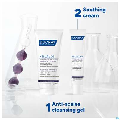 Sie sehen eine Packung Ducray Kelual Ds Reinigungsgel Neu 200ml, Produktbild: 14 Ducray Kelual Ds Reinigungsgel Neu 200ml, A-Nr.: 5862261 - 14