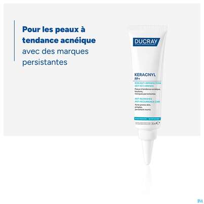 Sie sehen eine Packung Ducray Keracnyl Pp+ Creme Gegen Hautunreinheiten 30ml, Produktbild: 22 Ducray Keracnyl Pp+ Creme Gegen Hautunreinheiten 30ml, A-Nr.: 5564397 - 22