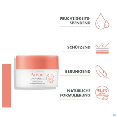 Avene Basislinie Feuchtigkeitsspendender Lippenbalsam Tiege 10ml, A-Nr.: 5939727 - 12