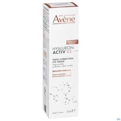 Sie sehen eine Packung Avene Hyaluron Activ B3 Augencreme/neu 15ml, Produktbild: 02 Avene Hyaluron Activ B3 Augencreme/neu 15ml, A-Nr.: 5882654 - 02