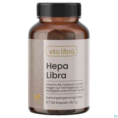 Sie sehen eine Packung Vita Libra Kapseln Hepalibra 60st, Produktbild: 02 Vita Libra Kapseln Hepalibra 60st, A-Nr.: 5973948 - 02