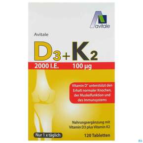 D3+k2 Tabl 2000ie +100ug 120st, A-Nr.: 5296100 - 01