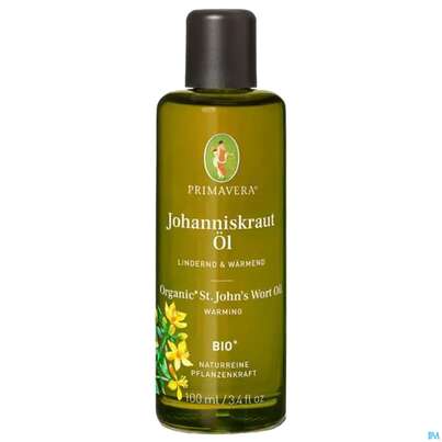 Sie sehen eine Packung Primavera Bio-pflegeoel Johanniskraut 100ml, Produktbild: 02 Primavera Bio-pflegeoel Johanniskraut 100ml, A-Nr.: 2859761 - 02