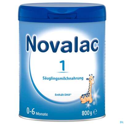 Sie sehen eine Packung Novalac 1 800g, Produktbild: 02 Novalac 1 800g, A-Nr.: 3030533 - 02