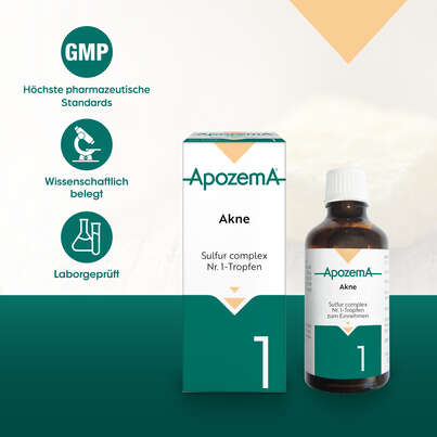 Sie sehen eine Packung Apozema® Nr. 01 Akne-Tropfen, Produktbild: 04 Apozema® Nr. 01 Akne-Tropfen, A-Nr.: 0987696 - 04