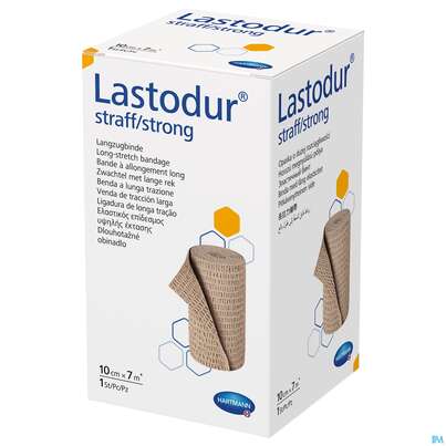 Sie sehen eine Packung Elastische Binden Lastodur Straff 7mx 10cm 1st, Produktbild: 03 Elastische Binden Lastodur Straff 7mx 10cm 1st, A-Nr.: 0778515 - 03