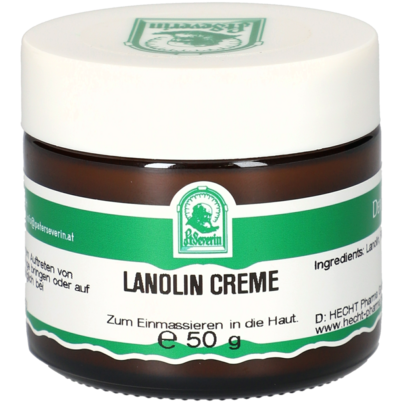 Sie sehen eine Packung LANOLIN-CREME 50 G, Produktbild: 01 LANOLIN-CREME 50 G, A-Nr.: 5303567 - 01