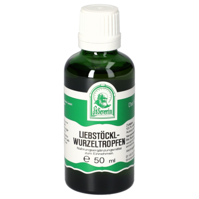 Sie sehen eine Packung LIEBSTOECKLWURZEL TROPFEN 50Ml, Produktbild: 01 LIEBSTOECKLWURZEL TROPFEN 50Ml, A-Nr.: 4484549 - 01