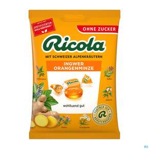 Ricola Zuckerfrei Ingwer Orangenminze Beute 75g, A-Nr.: 5627407 - 01