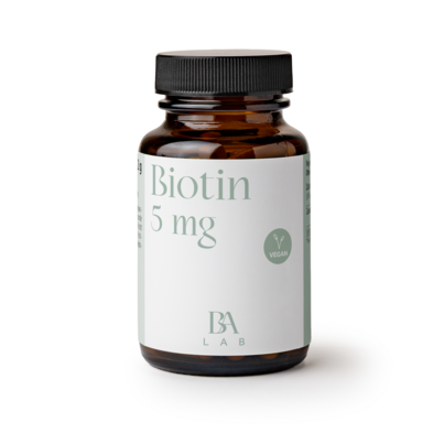 Sie sehen eine Packung Bioflora Lab Biotin 5 mg Kapseln 60 ST, Produktbild: 01 Bioflora Lab Biotin 5 mg Kapseln 60 ST, A-Nr.: 5888846 - 01