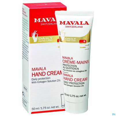 Sie sehen eine Packung Mavala Hand-creme +colagen 50ml, Produktbild: 08 Mavala Hand-creme +colagen 50ml, A-Nr.: 2976716 - 08