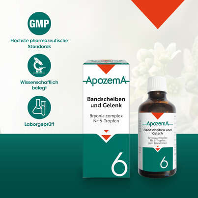 Sie sehen eine Packung Apozema® Nr. 06 Bandscheiben- und Gelenk-Tropfen, Produktbild: 04 Apozema® Nr. 06 Bandscheiben- und Gelenk-Tropfen, A-Nr.: 0987963 - 04