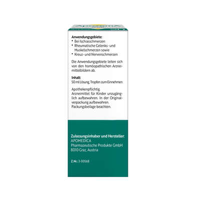Sie sehen eine Packung Apozema® Nr. 20 Ischias-Tropfen, Produktbild: 06 Apozema® Nr. 20 Ischias-Tropfen, A-Nr.: 0987733 - 06