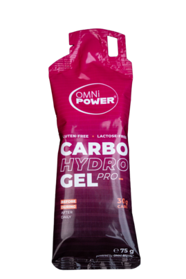 Sie sehen eine Packung OMNi-POWER® CARBO HYDRO GEL PRO Cola + Koffein, Produktbild: 02 OMNi-POWER® CARBO HYDRO GEL PRO Cola + Koffein, A-Nr.: 6013110 - 02