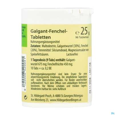 Biofit Hild Tabs Pilogal Pl 25g, A-Nr.: 2777804 - 04