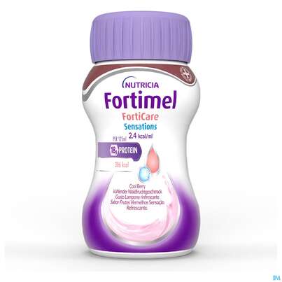 Sie sehen eine Packung Fortimel/forticare 125ml Trinknahrung Kuehlender Waldfrucht 4st, Produktbild: 02 Fortimel/forticare 125ml Trinknahrung Kuehlender Waldfrucht 4st, A-Nr.: 5893221 - 02