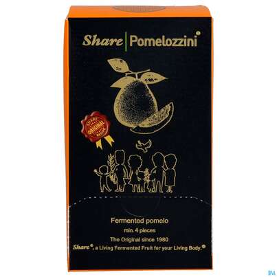 Sie sehen eine Packung Share Pomelozzini Fermentierte Pomelo 4st, Produktbild: 01 Share Pomelozzini Fermentierte Pomelo 4st, A-Nr.: 5413540 - 01
