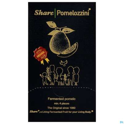Sie sehen eine Packung Share Pomelozzini Fermentierte Pomelo 4st, Produktbild: 02 Share Pomelozzini Fermentierte Pomelo 4st, A-Nr.: 5413540 - 02